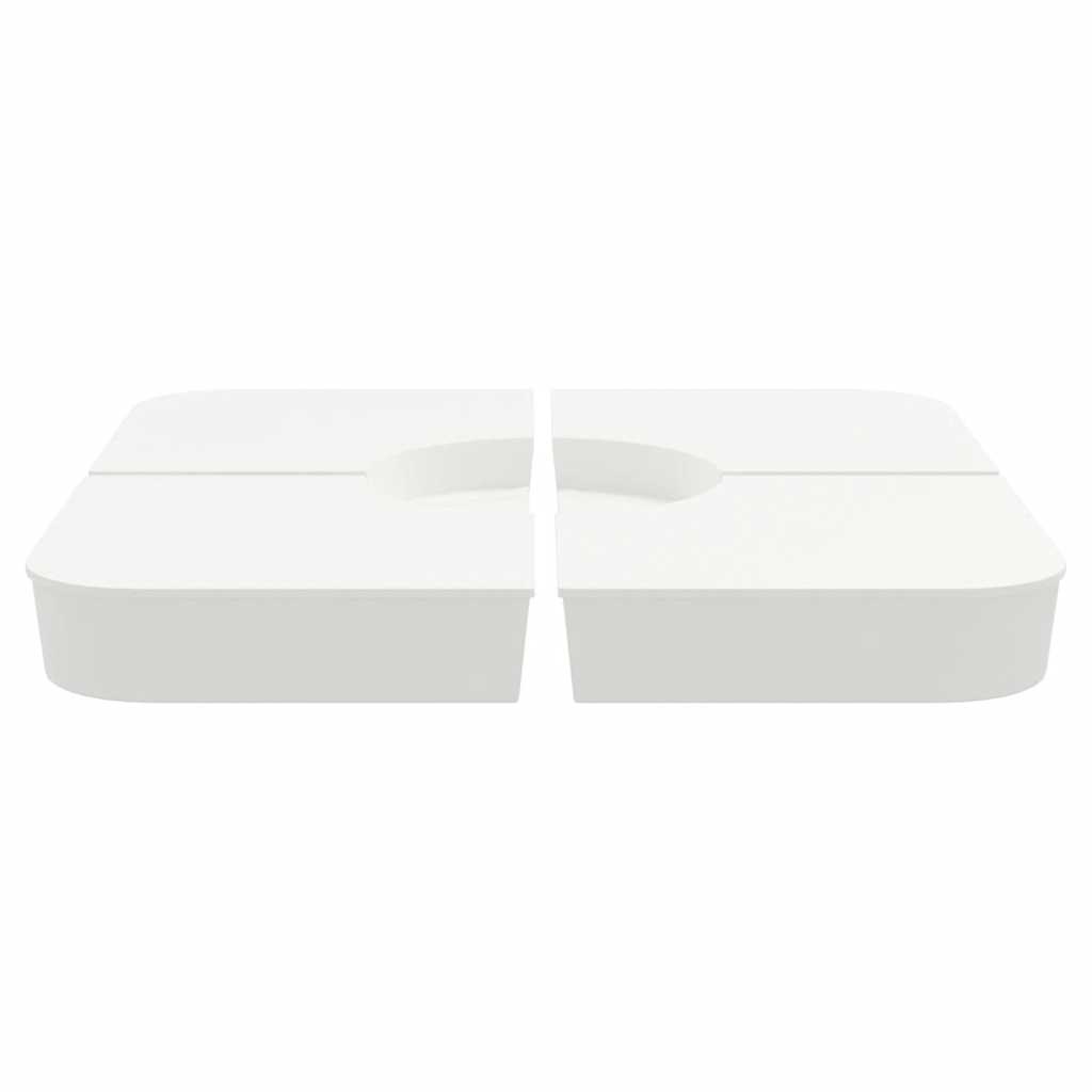 VidaXL 4-delige Set parasolvoeten voor kruisvoet parasol 100 kg PP