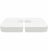 VidaXL 4-delige Set parasolvoeten voor kruisvoet parasol 100 kg PP