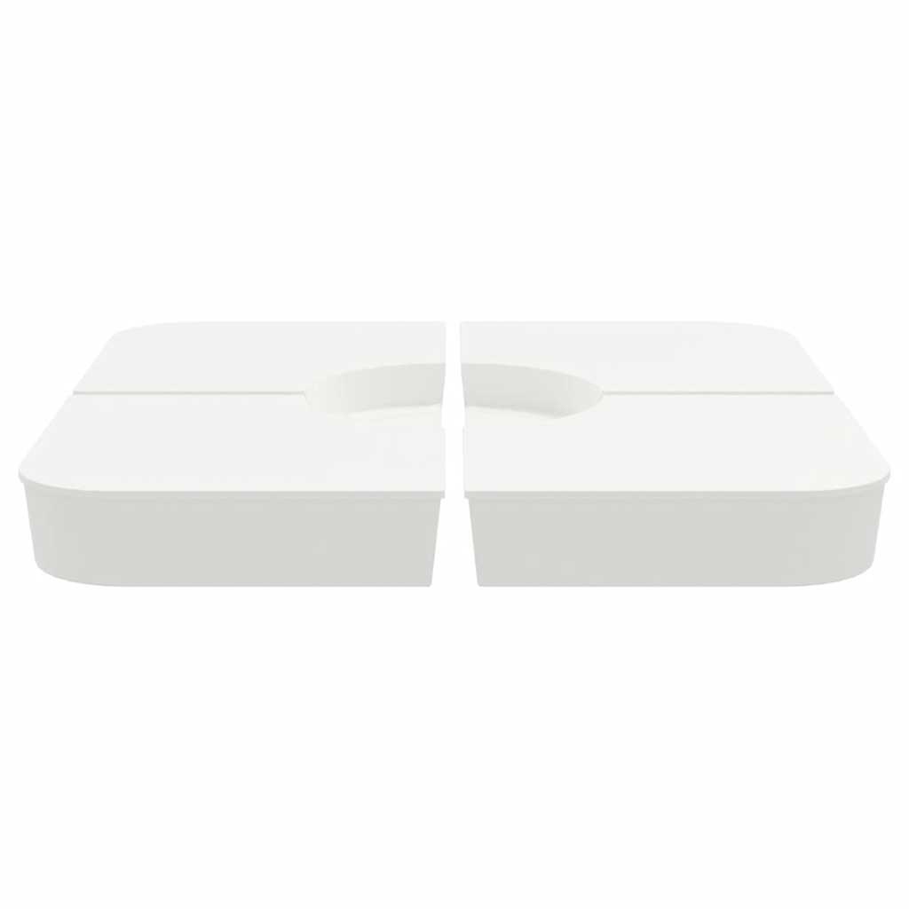 VidaXL 4-delige Set parasolvoeten voor kruisvoet parasol 100 kg PP