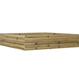 VidaXL Plantenbak 110x110x23 cm geïmpregneerd grenenhout