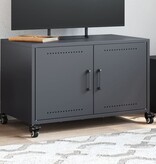 VidaXL Tv-meubel 68x39x43,5 cm staal antracietkleurig