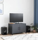 VidaXL Tv-meubel 68x39x43,5 cm staal antracietkleurig