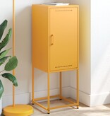 VidaXL Hoge kast 36x39x107 cm staal mosterdgeel