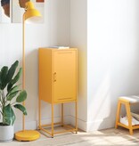VidaXL Hoge kast 36x39x107 cm staal mosterdgeel