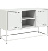 VidaXL Tv-meubel 100,5x39x60,5 cm staal wit