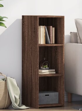 VidaXL Dressoir 30x41x93 cm bewerkt hout bruin eikenkleur