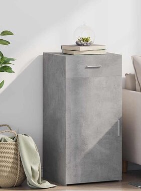 VidaXL Dressoir 45x42,5x93 cm bewerkt hout betongrijs