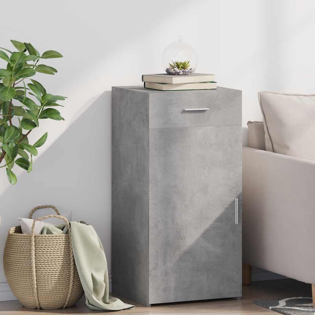 VidaXL Dressoir 45x42,5x93 cm bewerkt hout betongrijs