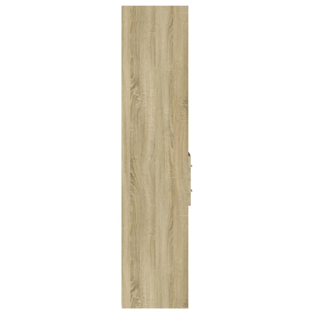 VidaXL Hoge kast 30x42,5x185 cm bewerkt hout sonoma eikenkleurig