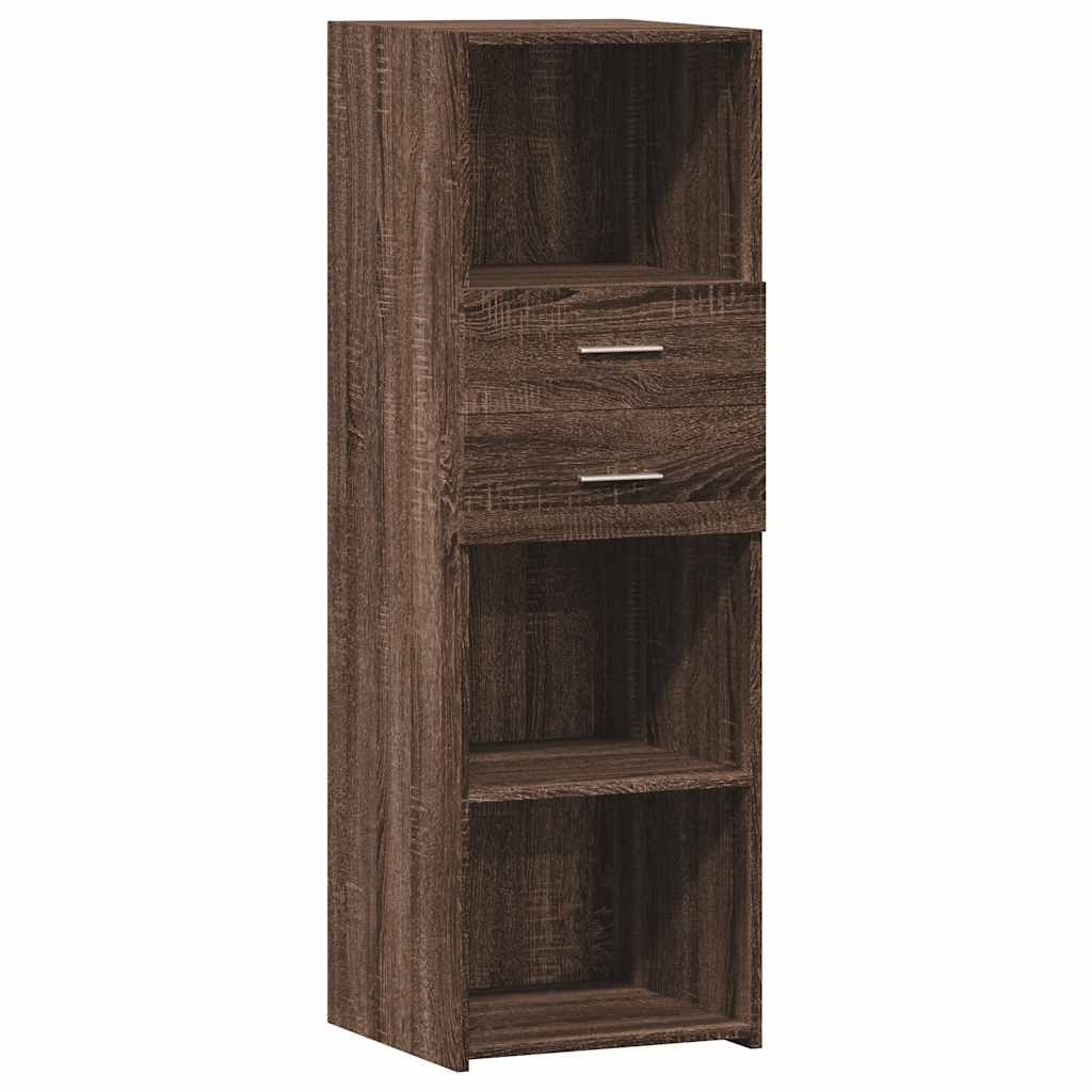 VidaXL Hoge kast 40x42,5x124 cm bewerkt hout bruin eikenkleurig