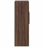 VidaXL Hoge kast 40x42,5x124 cm bewerkt hout bruin eikenkleurig