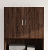 VidaXL Wandkast 80x42,5x64 cm bewerkt hout bruin eikenkleur