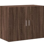 VidaXL Wandkast 80x42,5x64 cm bewerkt hout bruin eikenkleur