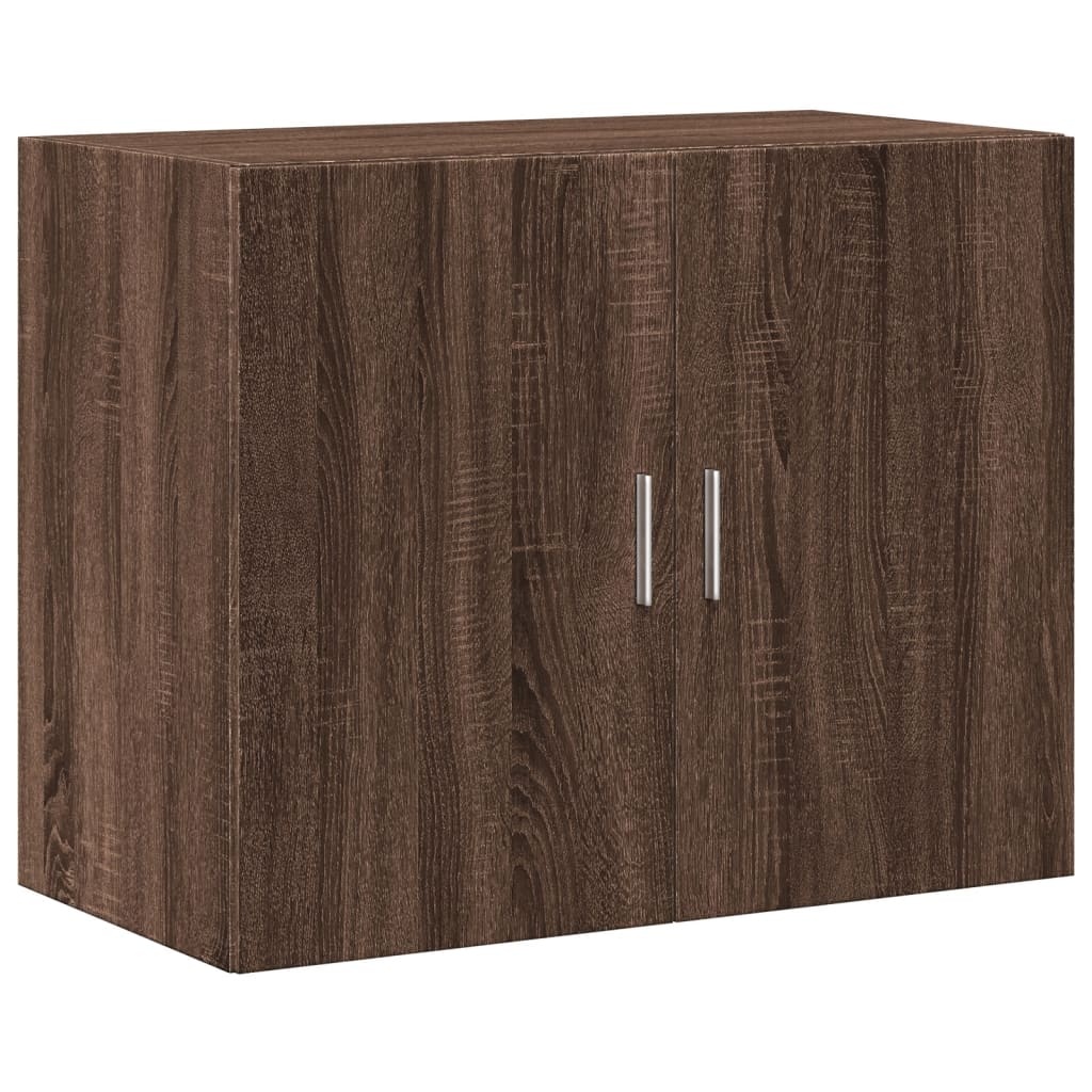 VidaXL Wandkast 80x42,5x64 cm bewerkt hout bruin eikenkleur