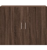 VidaXL Wandkast 80x42,5x64 cm bewerkt hout bruin eikenkleur