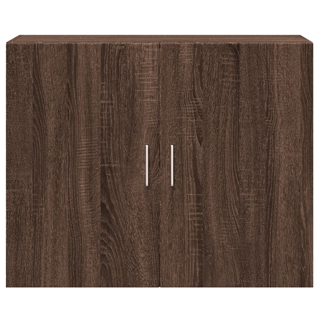 VidaXL Wandkast 80x42,5x64 cm bewerkt hout bruin eikenkleur
