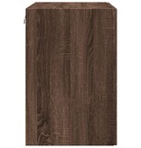 VidaXL Wandkast 80x42,5x64 cm bewerkt hout bruin eikenkleur