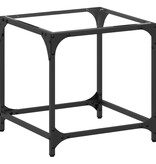 VidaXL Salontafel met transparant glazen blad 40x40x40 cm staal