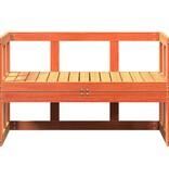 VidaXL Tuinbank verlengbaar massief grenenhout wasbruin