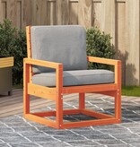 VidaXL Tuinstoel 57,5x63x76 cm massief grenenhout wasbruin