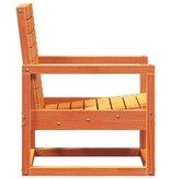 VidaXL Tuinstoel 57,5x63x76 cm massief grenenhout wasbruin
