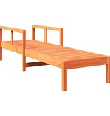 VidaXL Ligbed 199,5x62x55 cm massief grenenhout wasbruin