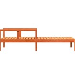 VidaXL Ligbed 199,5x62x55 cm massief grenenhout wasbruin