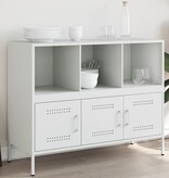 VidaXL Dressoir 100,5x39x79 cm staal wit