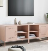 VidaXL Tv-meubelen 2 st 68x39x50,5 cm staal roze