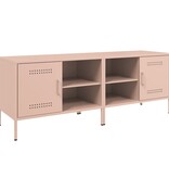 VidaXL Tv-meubelen 2 st 68x39x50,5 cm staal roze