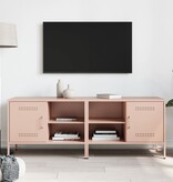 VidaXL Tv-meubelen 2 st 68x39x50,5 cm staal roze