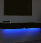 VidaXL Tv-meubelen 2 st met LED-verlichting 60x35x15,5 cm zwart