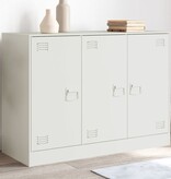 VidaXL Dressoir 99x39x73 cm staal wit
