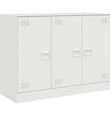 VidaXL Dressoir 99x39x73 cm staal wit