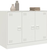 VidaXL Dressoir 99x39x73 cm staal wit