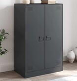 VidaXL Dressoir 67x39x107 cm staal antracietkleurig