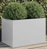 VidaXL Plantenbak 62x40x39 cm gegalvaniseerd staal zilverkleurig