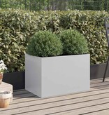 VidaXL Plantenbak 62x40x39 cm gegalvaniseerd staal zilverkleurig