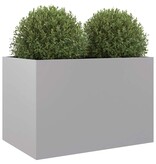 VidaXL Plantenbak 62x40x39 cm gegalvaniseerd staal zilverkleurig