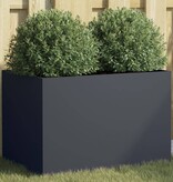 VidaXL Plantenbak 62x40x39 cm staal antracietkleurig