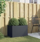 VidaXL Plantenbak 62x40x39 cm staal antracietkleurig