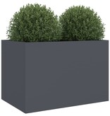 VidaXL Plantenbak 62x40x39 cm staal antracietkleurig