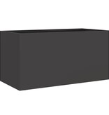 VidaXL Plantenbak 62x30x29 cm staal zwart