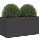 VidaXL Plantenbak 62x30x29 cm staal zwart