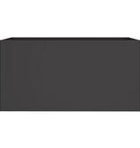 VidaXL Plantenbak 62x30x29 cm staal zwart