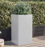 VidaXL Plantenbak 42x38x75 cm gegalvaniseerd staal zilverkleurig