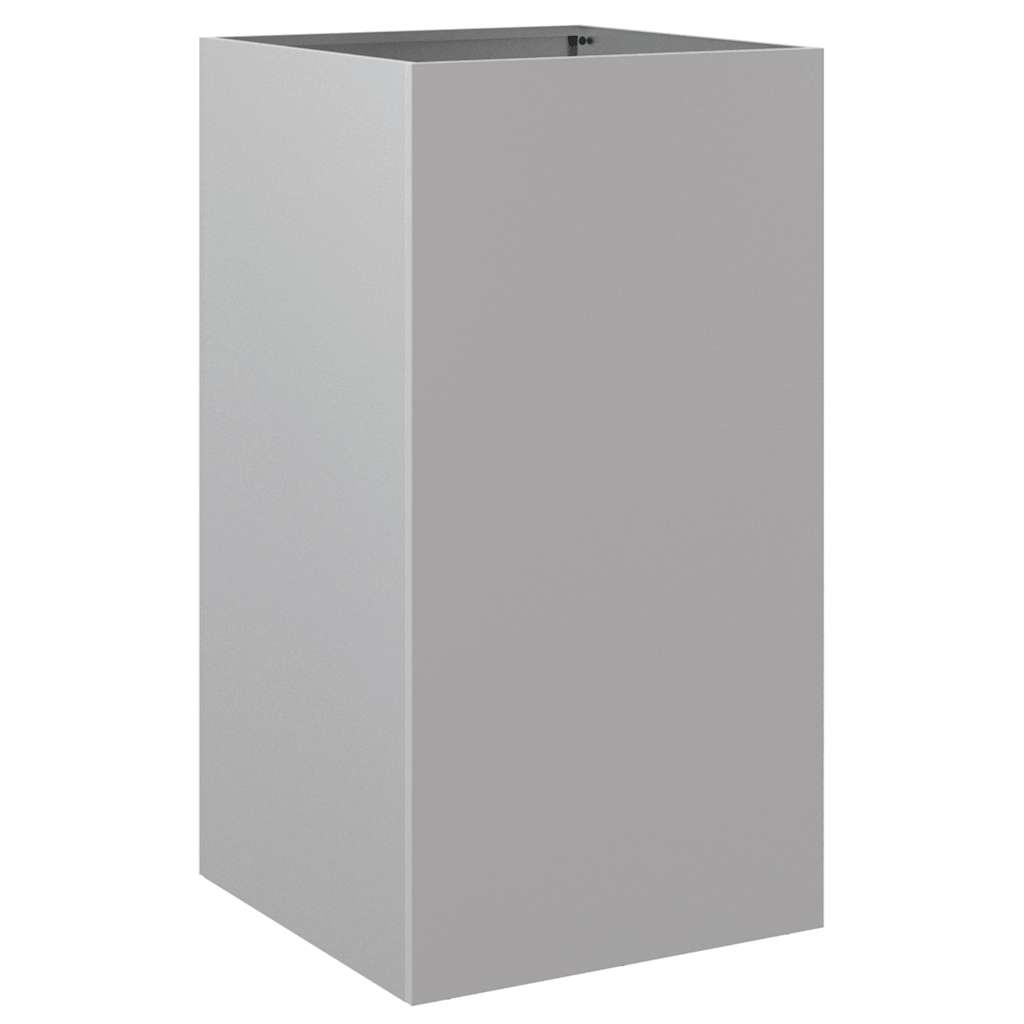 VidaXL Plantenbak 42x38x75 cm gegalvaniseerd staal zilverkleurig