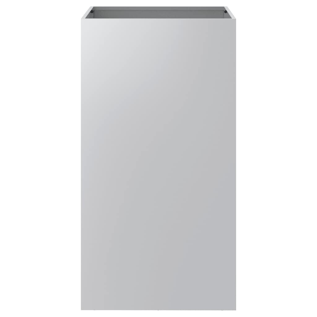 VidaXL Plantenbak 42x38x75 cm gegalvaniseerd staal zilverkleurig