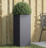 VidaXL Plantenbak 32x29x75 cm staal antracietkleurig