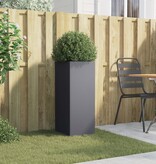 VidaXL Plantenbak 32x29x75 cm staal antracietkleurig